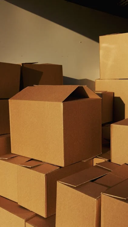 Packed boxes ready for secure international delivery from China