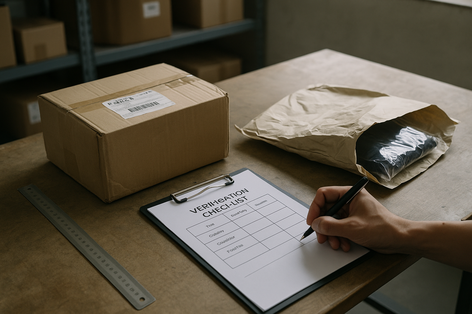 Warehouse receiving and quality check for a 1688 order