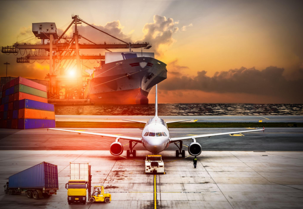 air cargo logistics delivering parcels worldwide