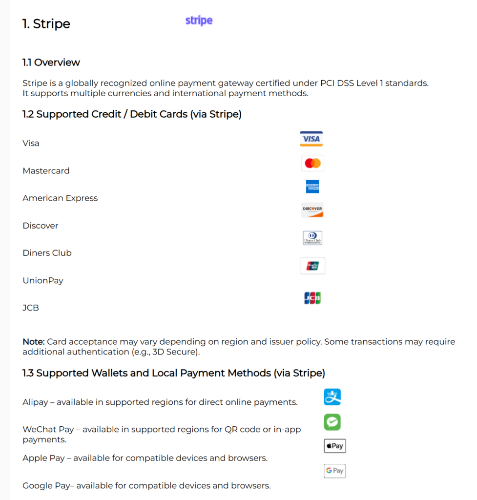 International payment method for buying Chinese products