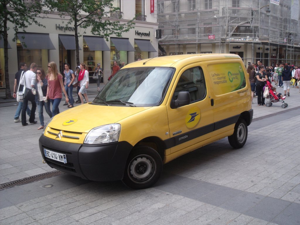 La Poste delivery van in France