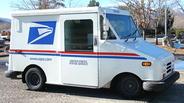 USPS delivery truck in regular service