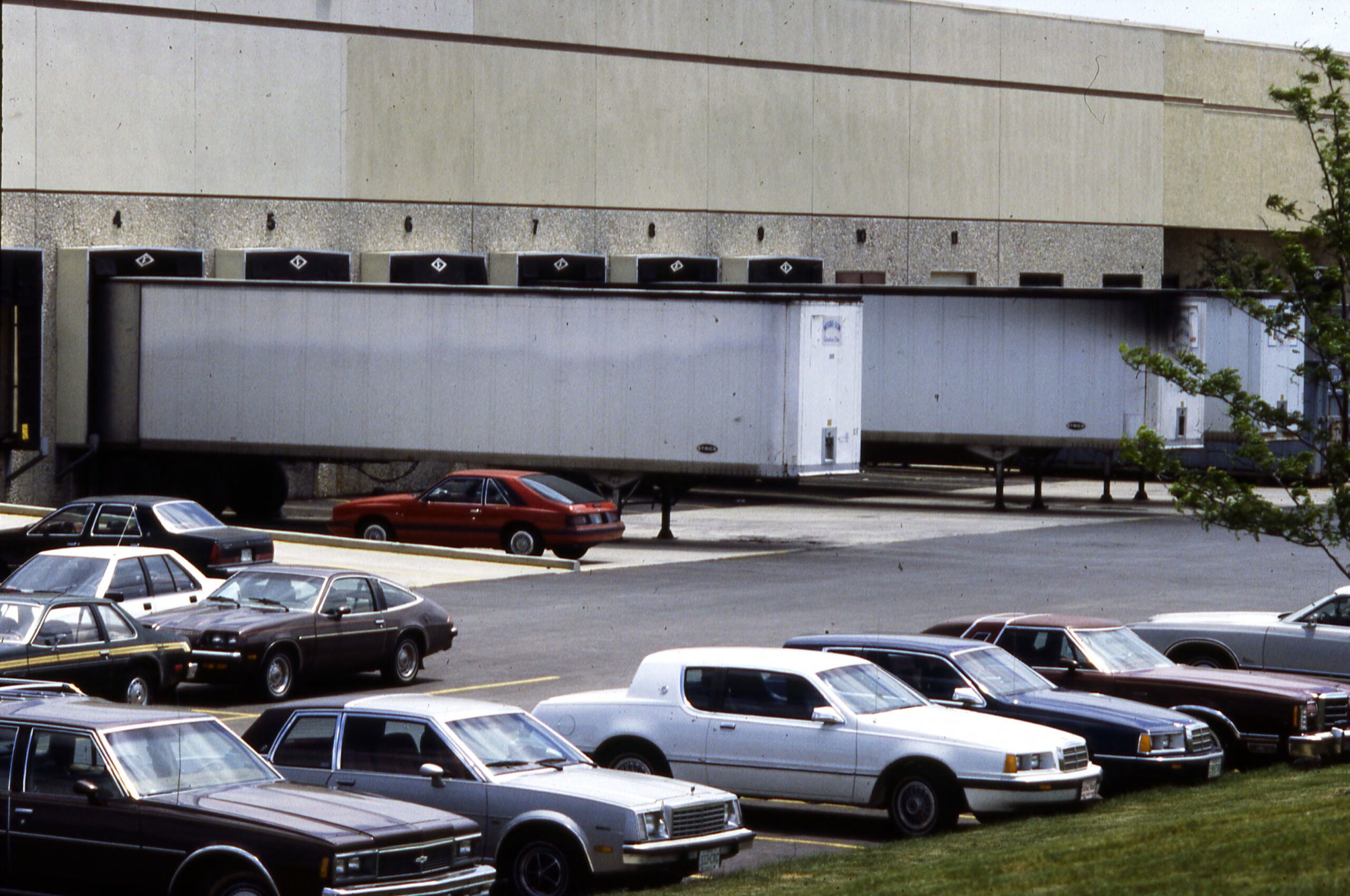 Loading dock at a warehouse