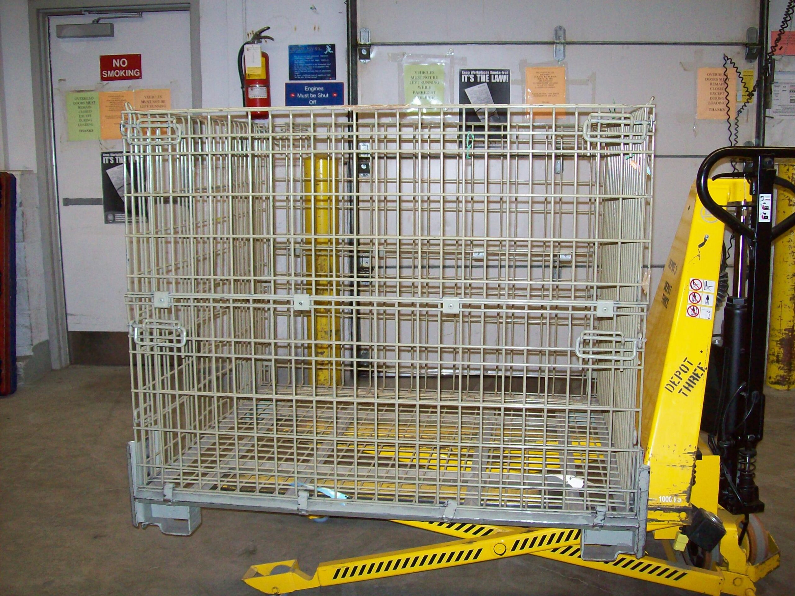 Canada Post parcel containers in sorting workflow