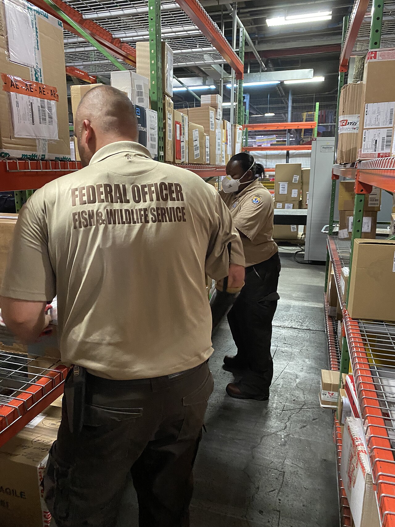 Parcel inspection before shipping