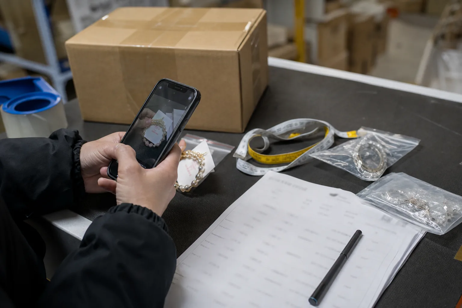 Warehouse photo inspection after Taobao agent purchase