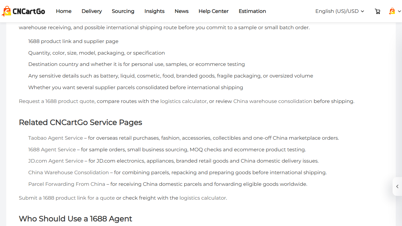 CNCartGo 1688 supplier SKU payment and purchase workflow
