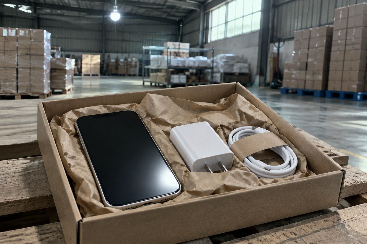 Electric kettle, speaker, hair dryer and power banks ready for packing
