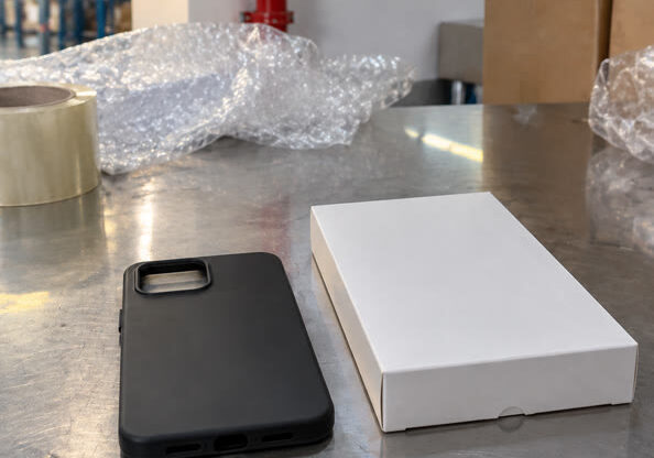Phone case warehouse front view