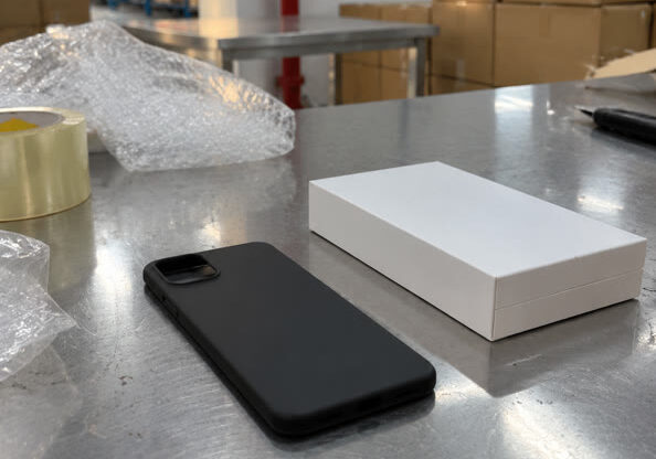 Phone case warehouse side view